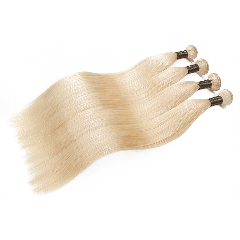 BLONDE WEFTED HAIR EXTENSIONS