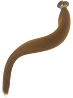 Keratin Tip Hair Extensions Human Hair Color #7 Almond Auburn