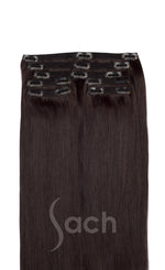 Clip In Hair Extensions Natural Black Color 1B