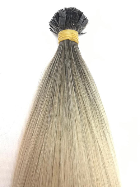 Keratin Tip Hair Extensions Human Hair Color #4-#613 Ombre Color