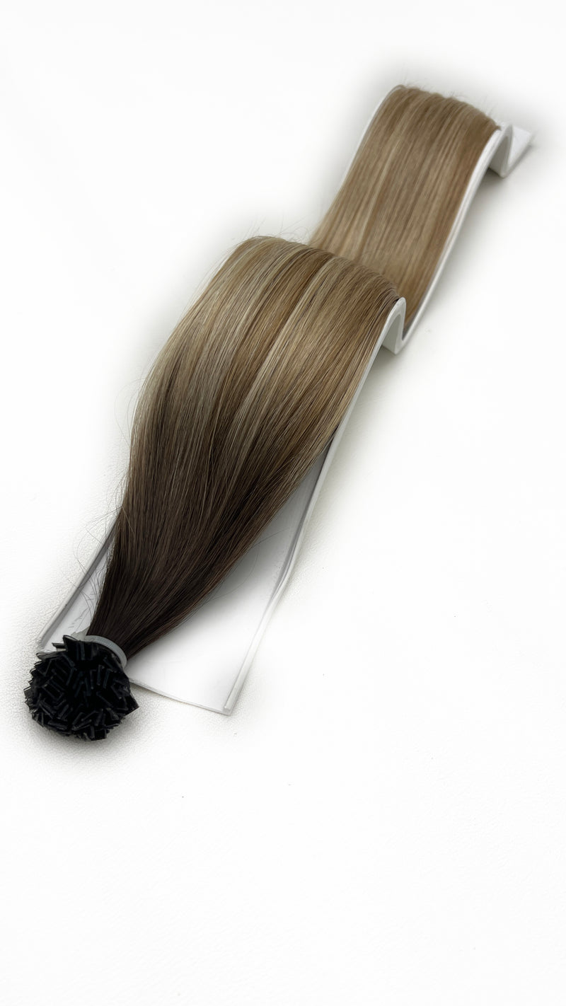 Flat Keratin Tip Hair Extensions Human Hair Color #4 - #8N - #1013 OMBRÉ & BALAYAGE