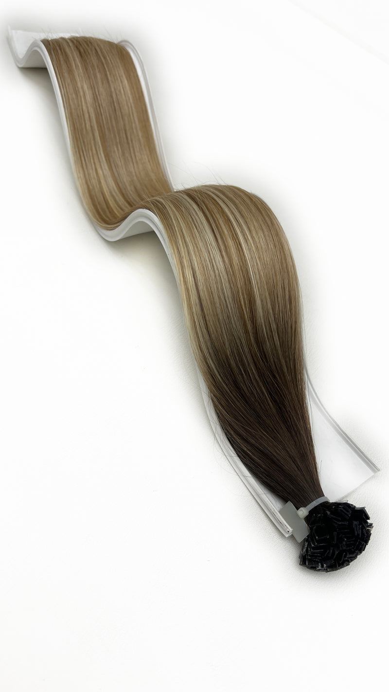 Flat Keratin Tip Hair Extensions Human Hair Color #4 - #8N - #1013 OMBRÉ & BALAYAGE