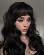 Long Clip in Bangs Human Hair #1B NATUREL BLACK