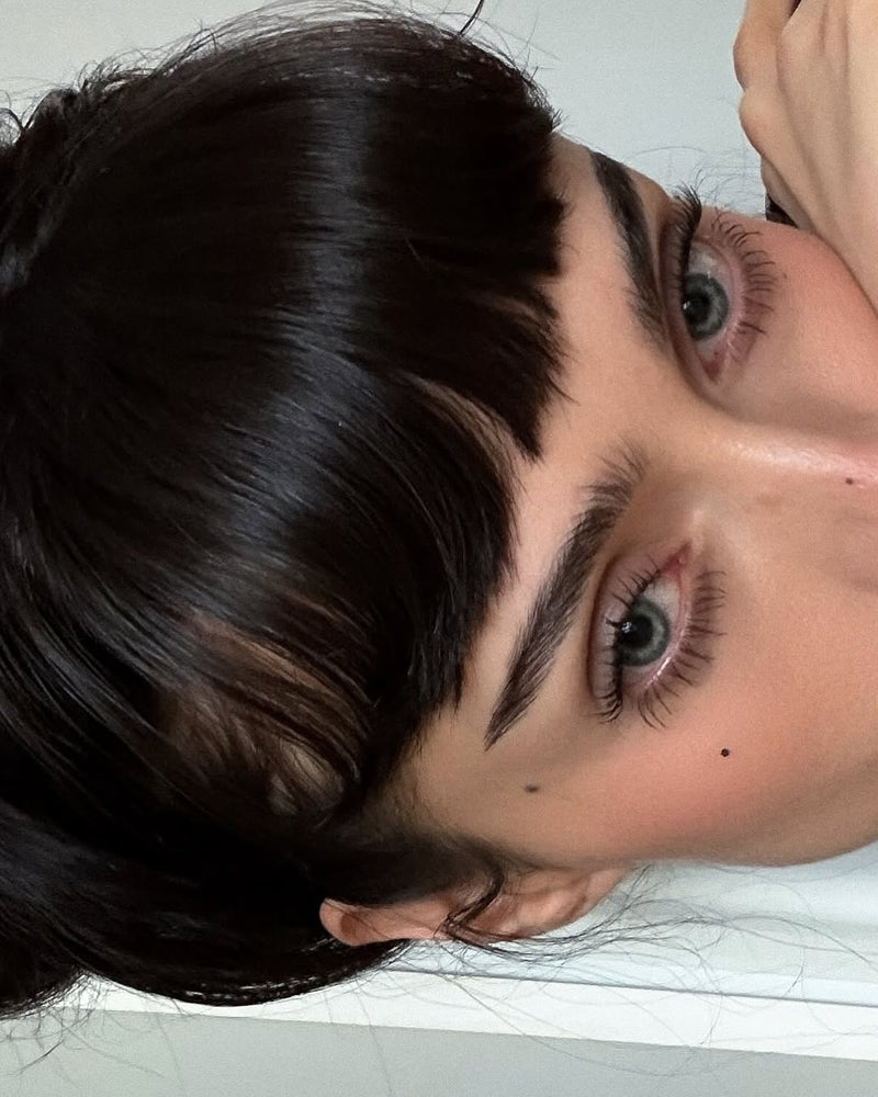 Long Clip in Bangs Human Hair #1B NATUREL BLACK