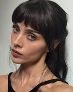 Long Clip in Bangs Human Hair #1B NATUREL BLACK