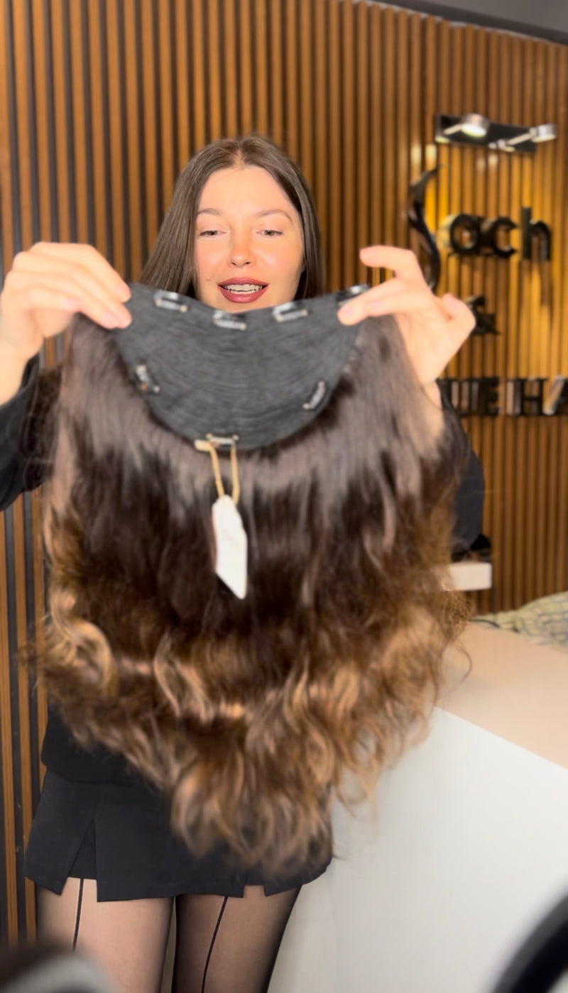 U-CLIP IN HAIR EXTENSIONS #1B -#4 / #1B -#6 - #7 - 1/3 RIO DE JANEIRO - OMBRÉ & BALAYAGE