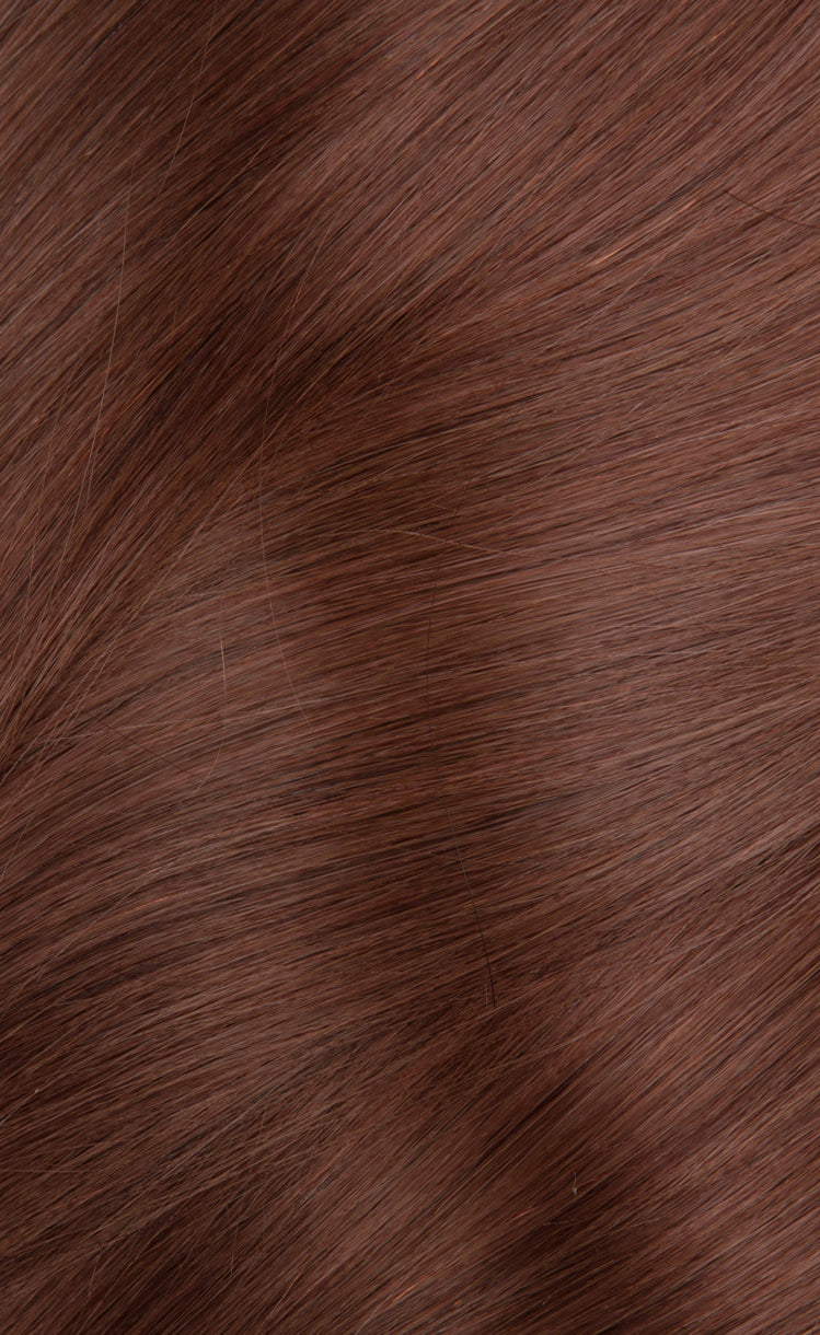 Dark Auburn Chanel Clip In Hair Extensions 33 – SACH HAIR