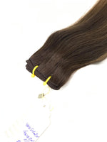 Weft Hair Extensions Human Hair #4N - #5N - #7N  - 1/3 -  #4N - #7N  BRAZILIAN BRUNET OMBRÉ  & BALAYAGE