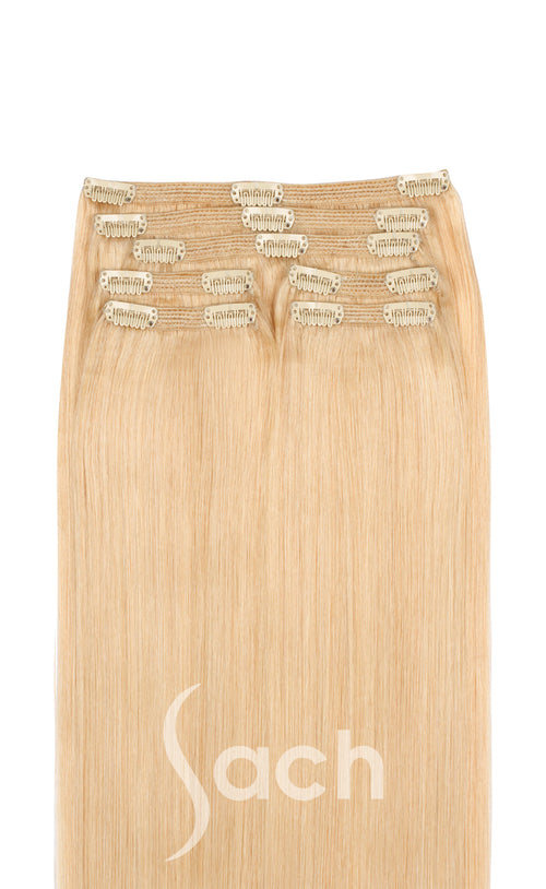 Clip In Hair Extensions 22 Golden Blonde Color