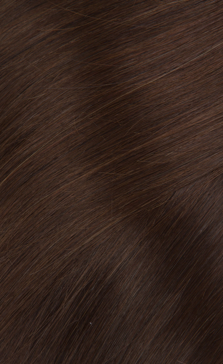 Chocolate Brown Clip in Hair Extensions Color 4