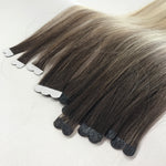 Butterfly Tape in Hair Extensions Balayage Ombré  #6A-8A-60 California Blonde