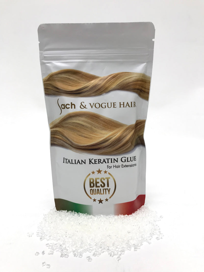 100% Genuine Italian Keratin Glue For Ultrasonic Cold Fusion Hair Extensions