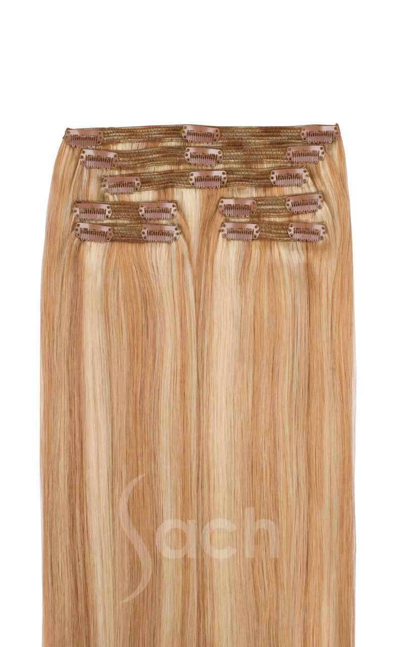 F27/613 Sunrise Blonde Color Clip In Hair Extensions