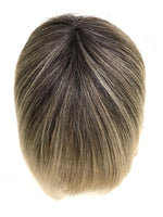 Long Clip In Bangs Fringe Human Hair Color  #1B-613 Polynesian Pearls Ombré