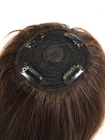 Short Clip In Bangs Fringe Human Hair Color #5N Light Brown