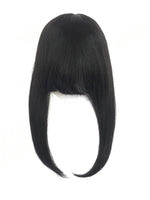 Short Clip In Bangs Fringe Human Hair Color #1 Jet Black