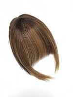 Short Clip In Bangs Fringe Human Hair Color  #4N - #7N Cuba Balayage