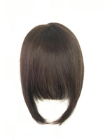 Short Clip In Bangs Fringe Human Hair Color  #4 Chocolate Brown