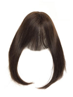 Short Clip In Bangs Fringe Human Hair Color #5N Light Brown