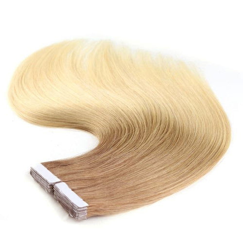 Tape in Hair Extensions 10-22 Ombre Caramel Latte Blend 