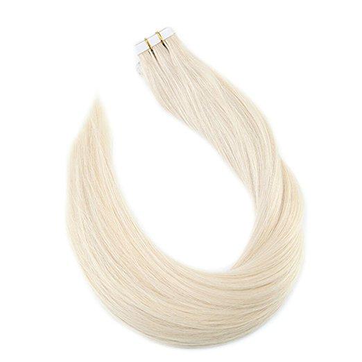 Tape in Hair Extensions Color 60 Vanilla Creme