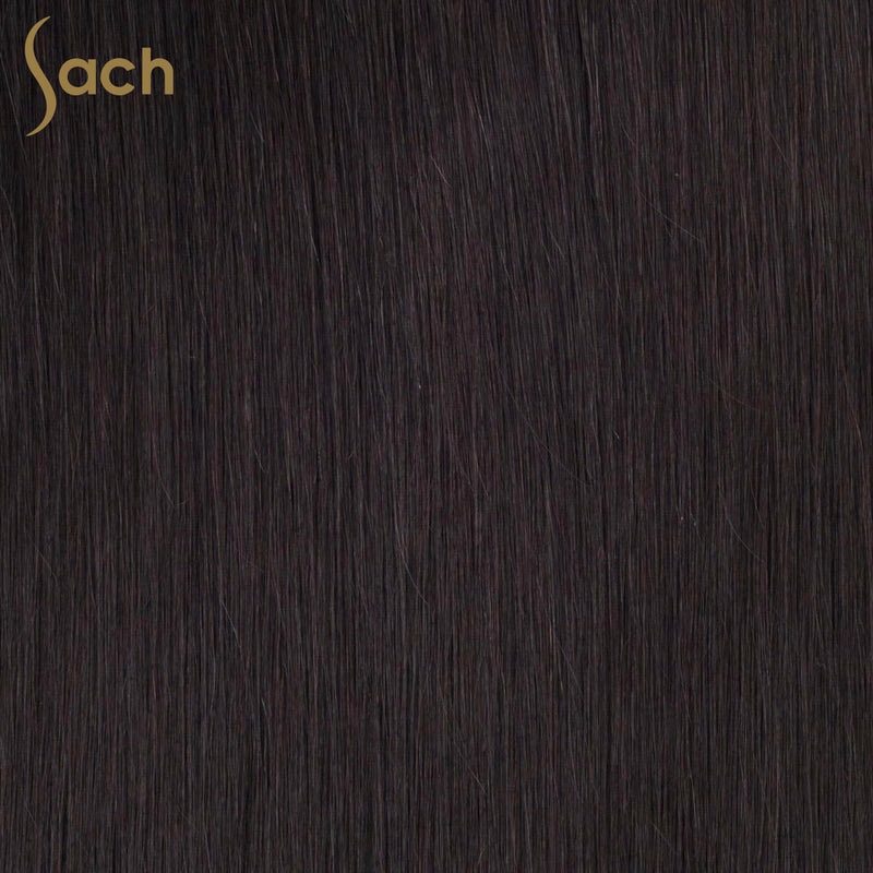 Thick One Piece 3/4 Full Head Clip in Hair Extensions Color #1B Natural Black