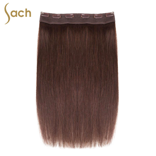 Thick One Piece 3/4 Full Head Clip in Hair Extensions Color #3 Espresso