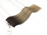 Weft Hair Extensions Human Hair Color #4 - #8A - #60 LAS VEGAS BLONDE - OMBRÉ  & BALAYAGE