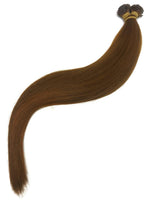 Keratin Tip Hair Extensions Human Hair Color #6 Chestnut Brown